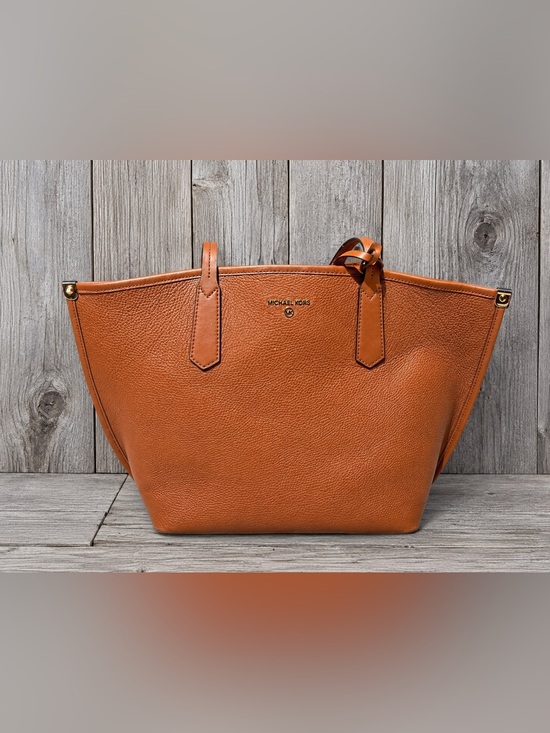 Michael Kors Handbags - Michael Kors Pebbled Leather Large Tote Bag Cognac Luggage Brown shoulder shoppe